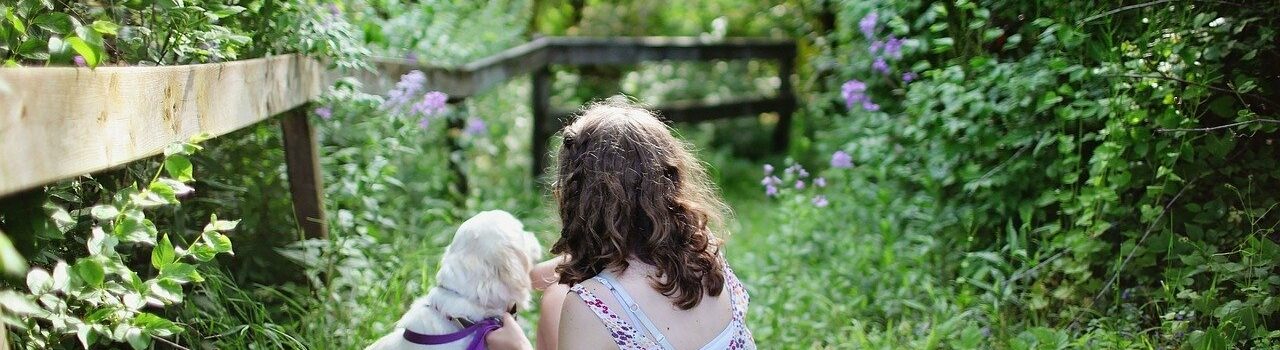 Dog with a girl
